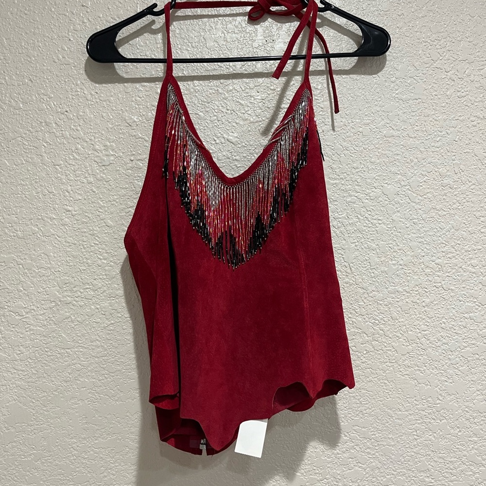 Cripple creek red tank top